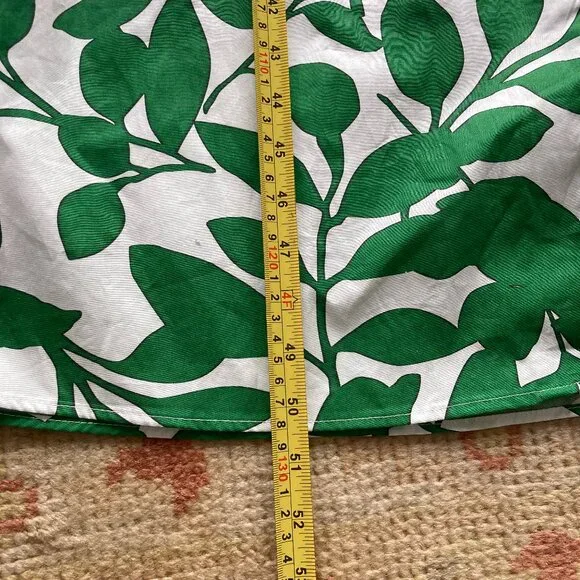 NWT ZARA Women's Belted Green & White Leaves Printed Long Midi Dress, Medium - Picture 9 of 13